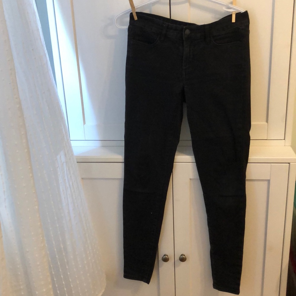 Joe Fresh ultra slim stretch black jeans